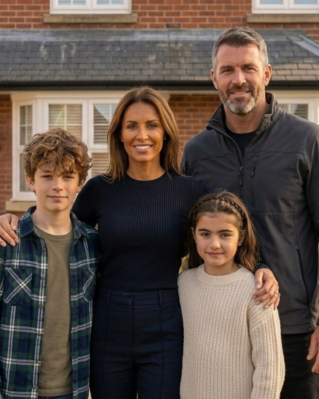 Happy family protected by life insurance