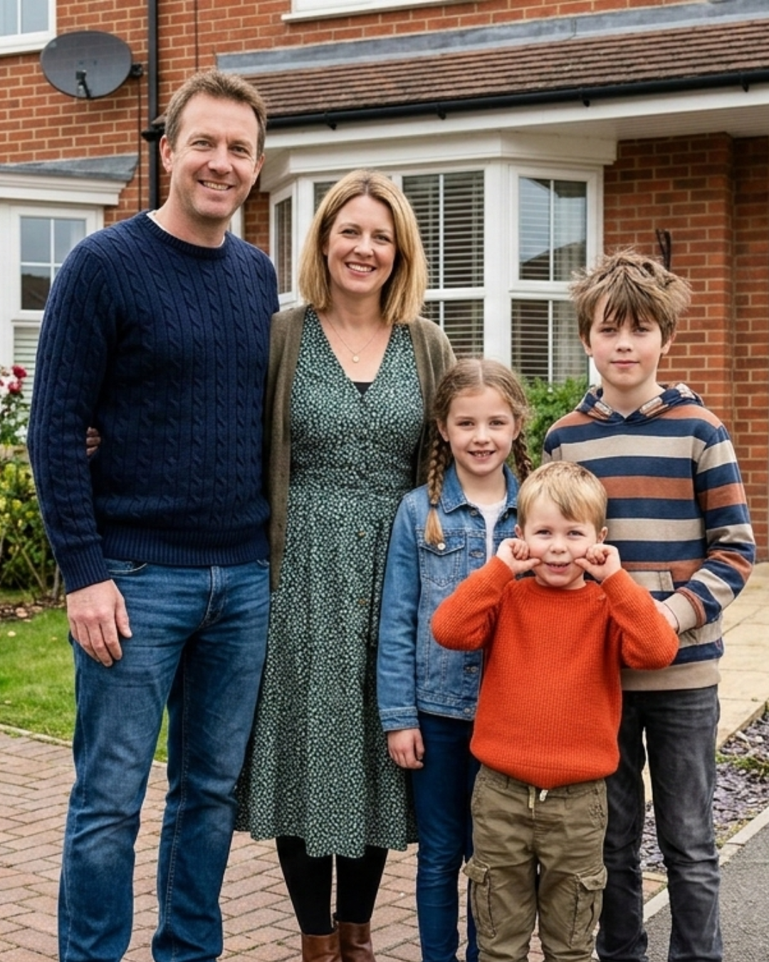 Happy family protected by life insurance